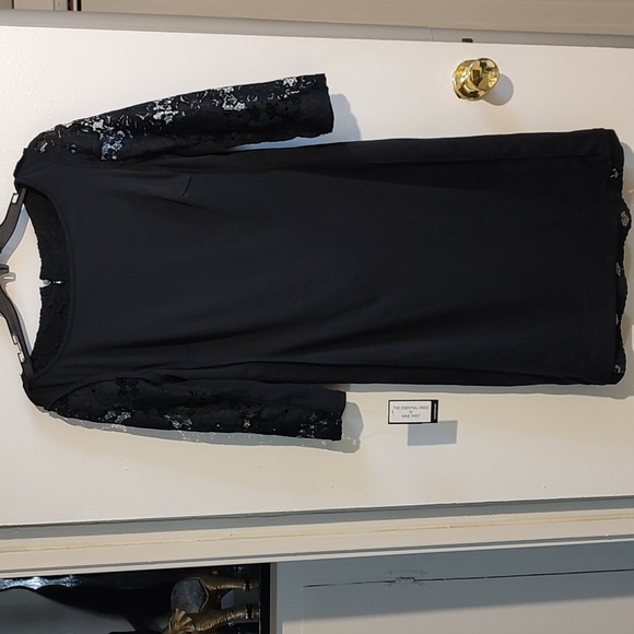 Ladies Nine West Black Lace Dress Size 6 Make An Offer - Picture 8 of 10